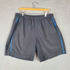 Lululemon Pace Breaker Short 9" Mens XL Gray Lined Running Gym Training